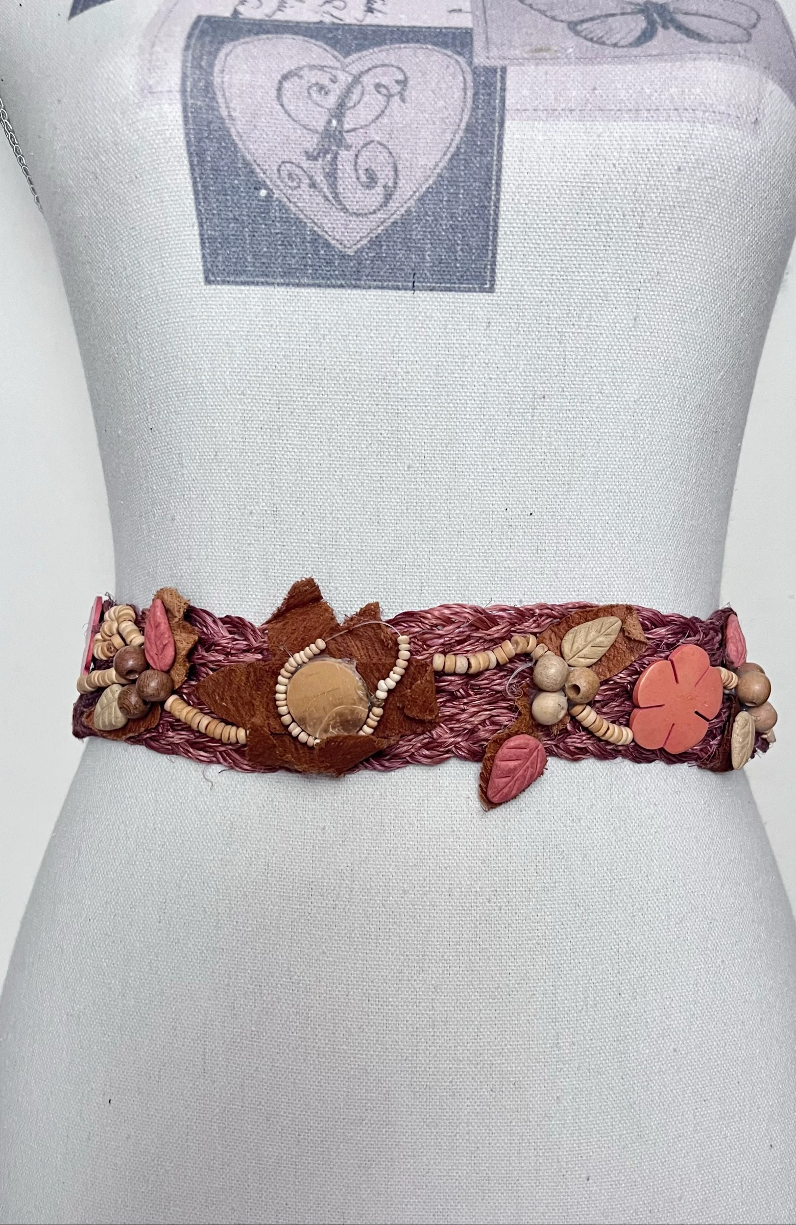 Ceinture multicolore originale bohème 